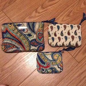 Vera Bradley make up bags